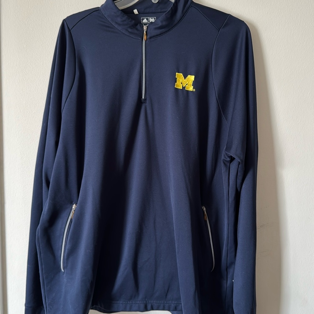 University of Michigan Adidas pullover size L